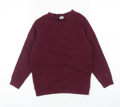 TU Girls Purple Cotton Pullover Sweatshirt Size 5 Years Pullover