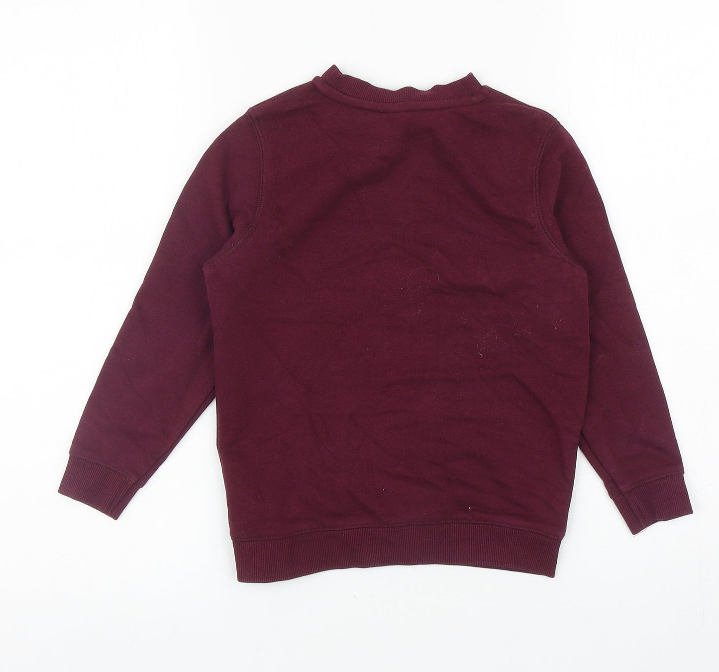 TU Girls Purple Cotton Pullover Sweatshirt Size 5 Years Pullover
