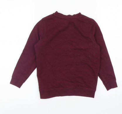 TU Girls Purple Cotton Pullover Sweatshirt Size 5 Years Pullover