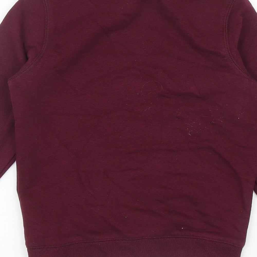 TU Girls Purple Cotton Pullover Sweatshirt Size 5 Years Pullover