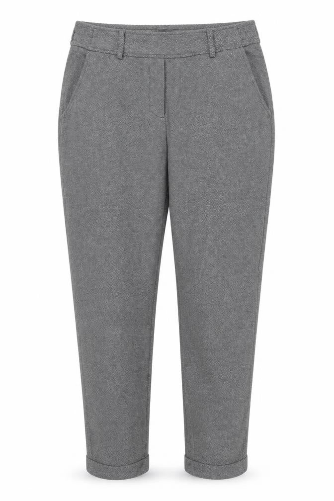Womens UK Size 10 OPUS Regular Fit Capri Grey Trousers