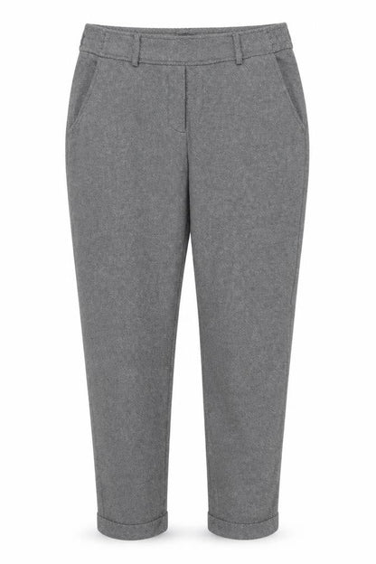Womens UK Size 10 OPUS Regular Fit Capri Grey Trousers