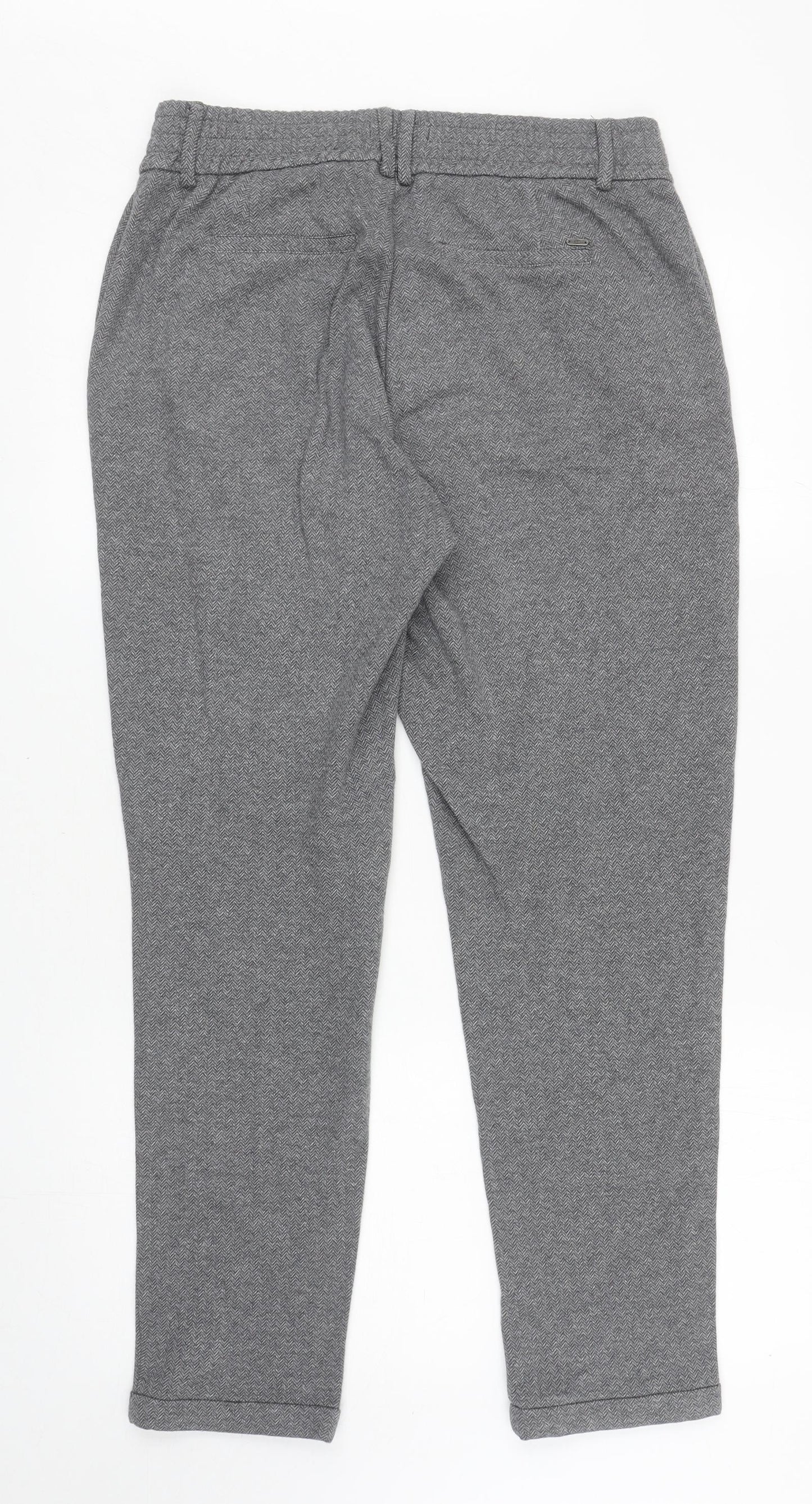 Womens UK Size 10 OPUS Regular Fit Capri Grey Trousers