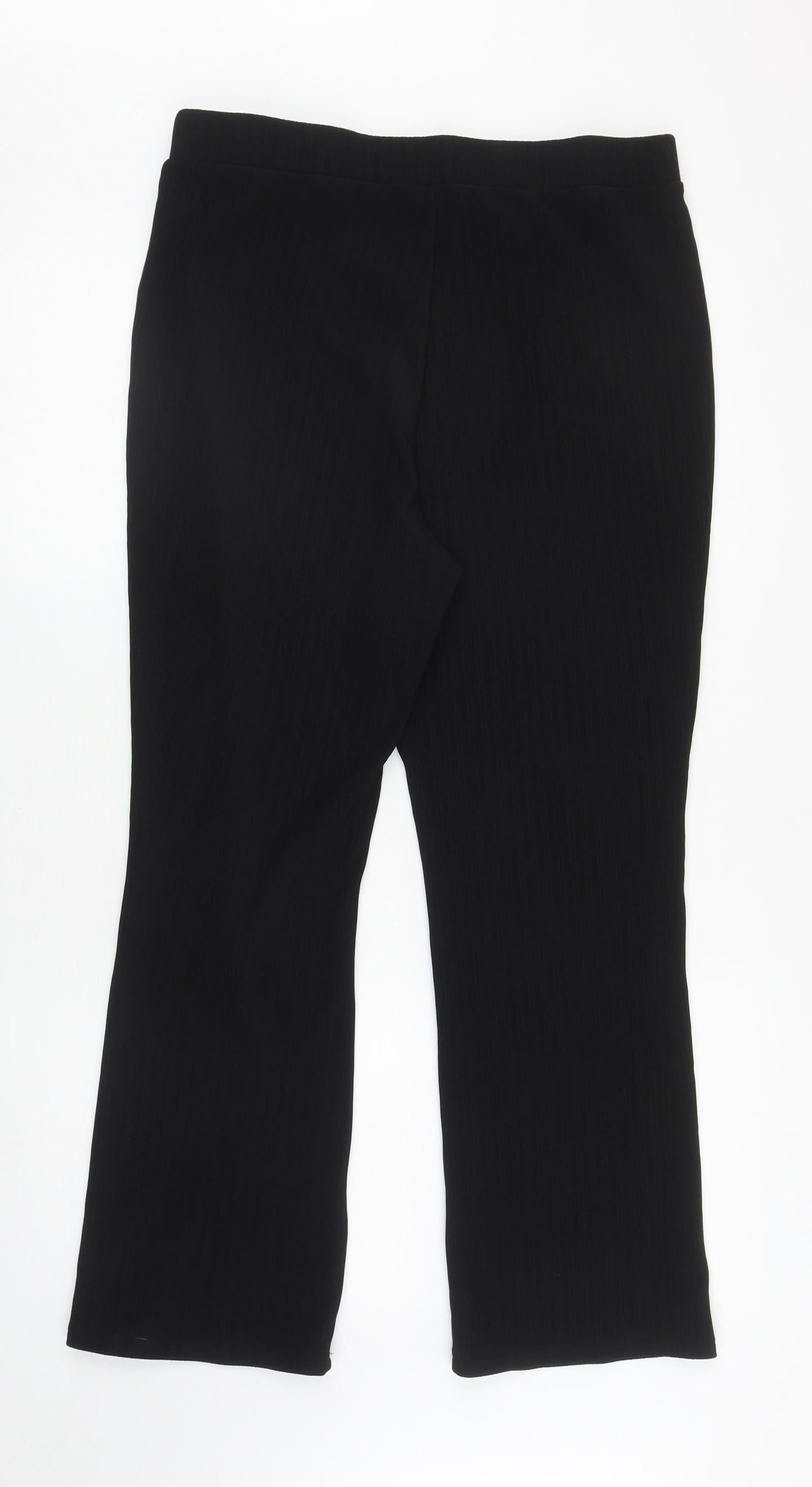 Womens UK Size 16 Papaya Regular Fit  Black Trousers
