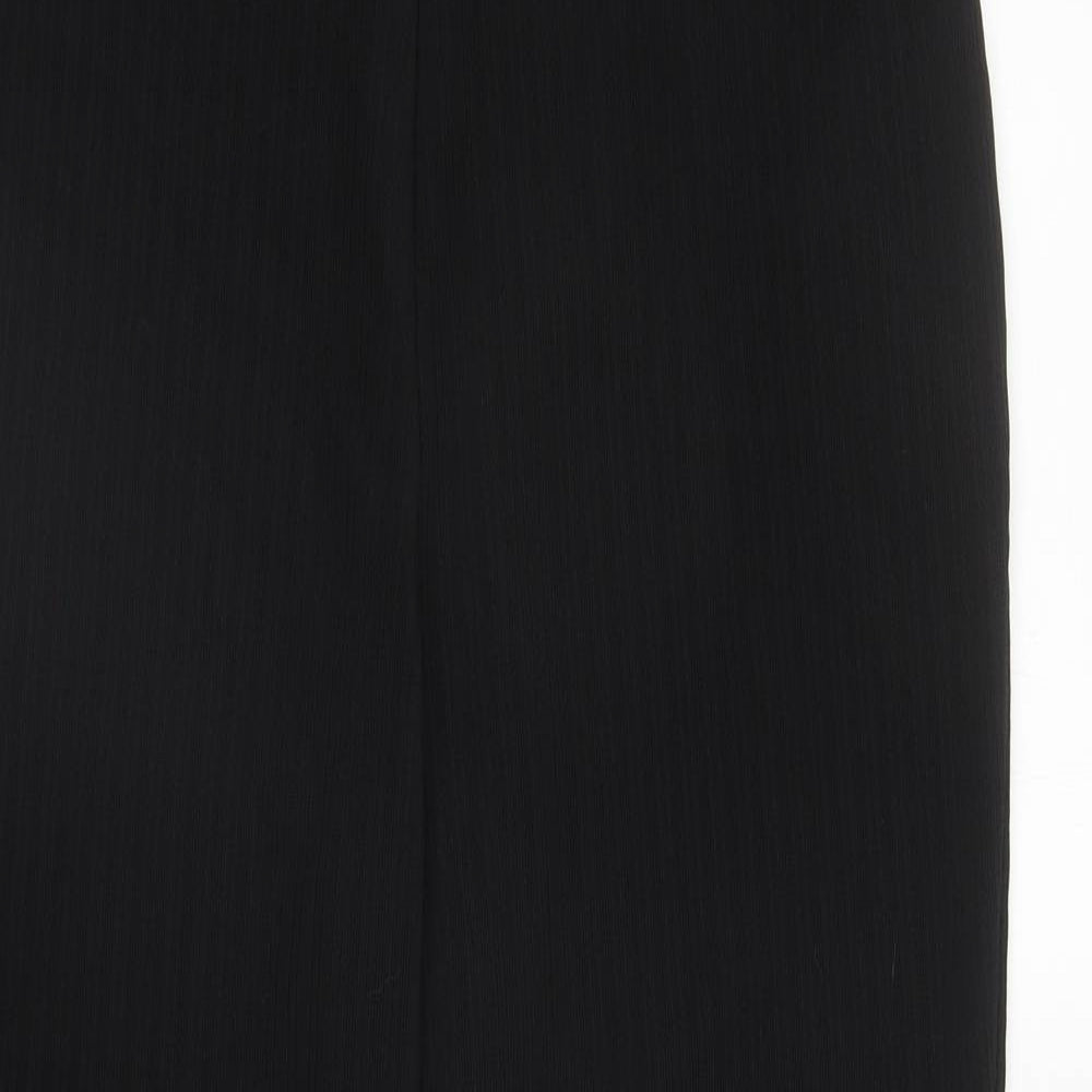 Womens UK Size 16 Papaya Regular Fit  Black Trousers