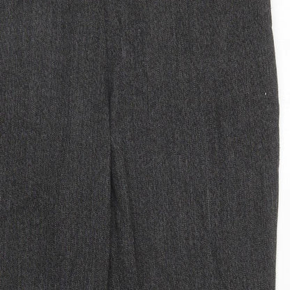 Womens UK Size 14 Marks and Spencer Regular Fit Carrot Grey Trousers