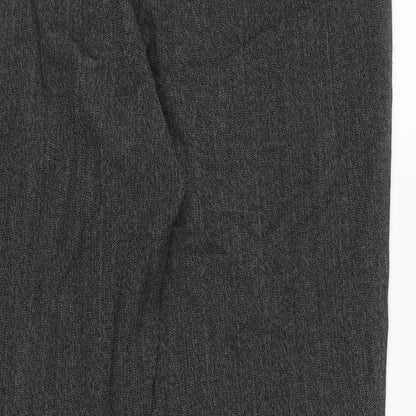 Womens UK Size 14 Marks and Spencer Regular Fit Carrot Grey Trousers