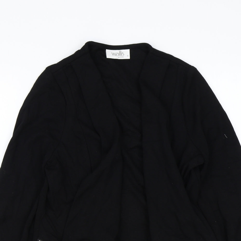 Wallis Womens Black V-Neck Viscose Cardigan Jumper Size S