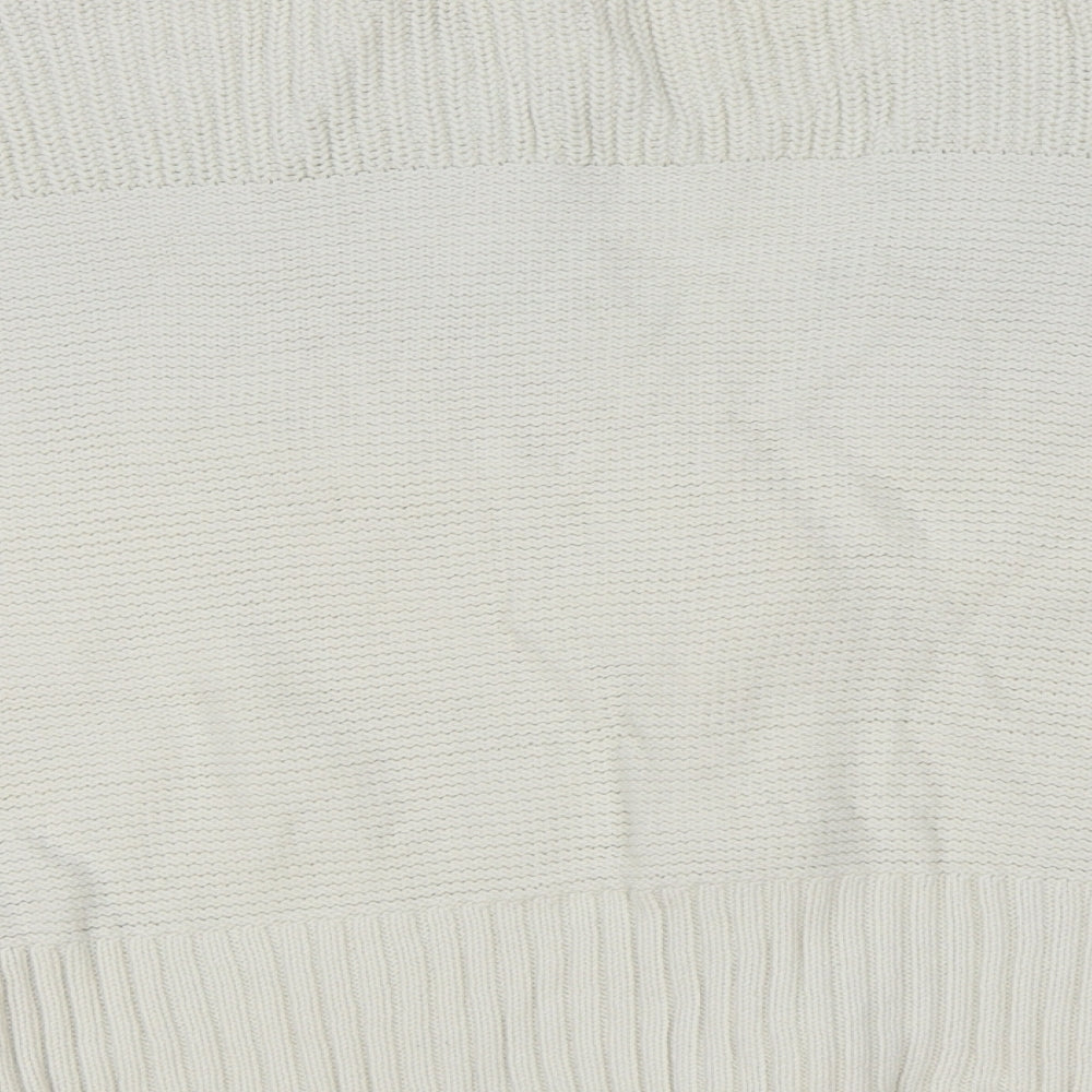 Womens UK Size XL Wallis White Cardigan Jumper