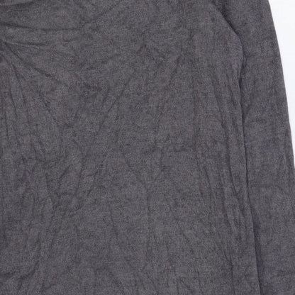 Primark Womens Grey Round Neck Viscose Pullover Jumper Size S