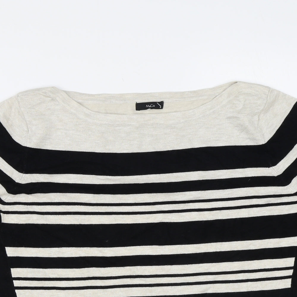 Womens UK Size 16 M&Co Black Pullover Jumper