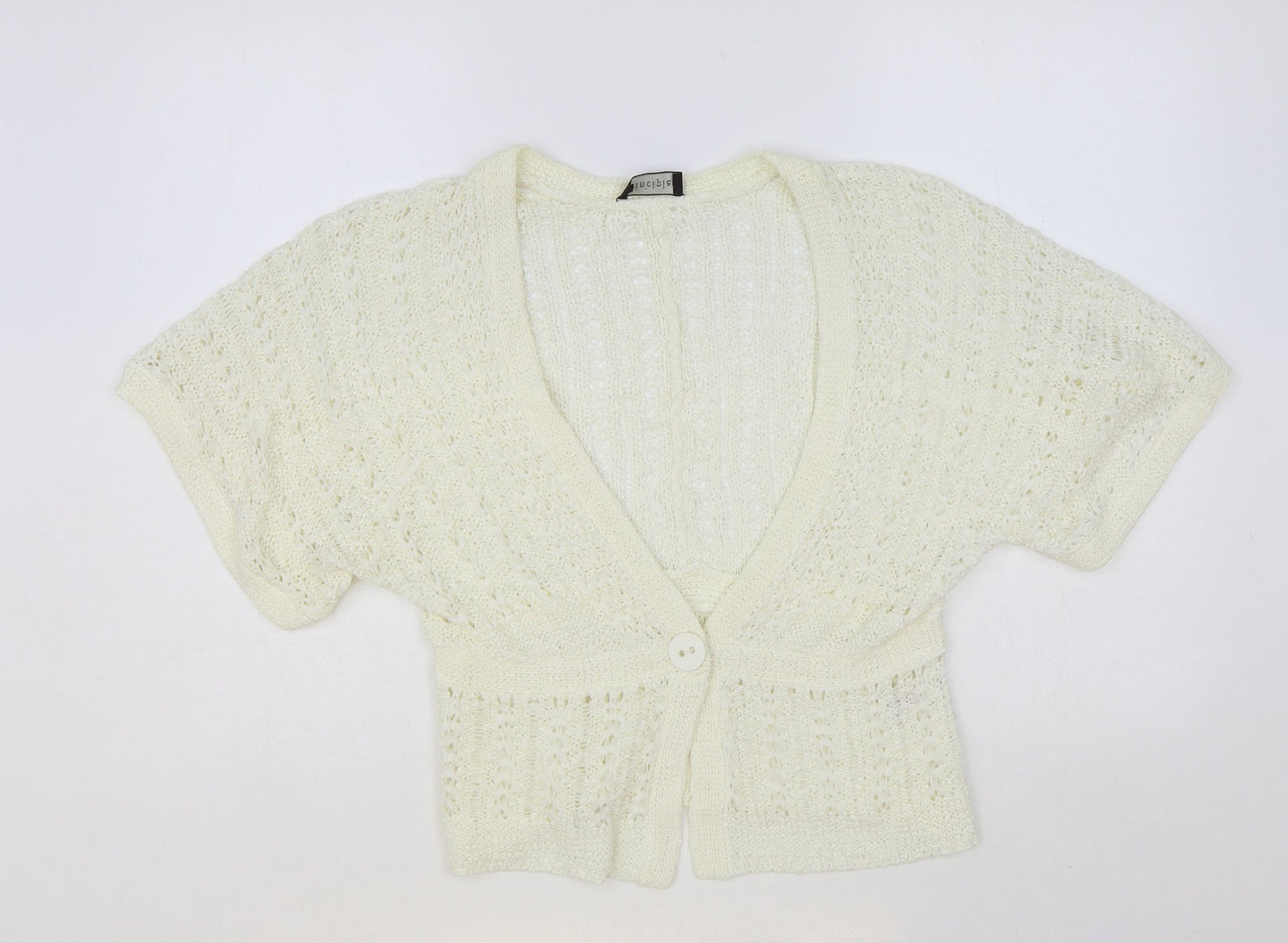 Womens UK Size M Principles Ivory Cardigan Jumper