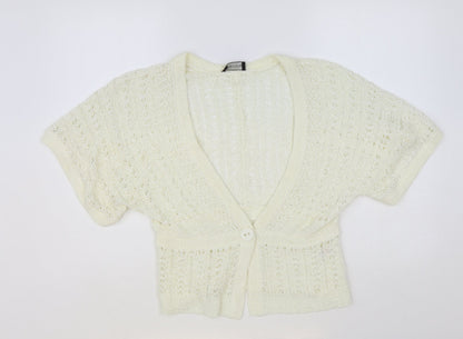 Womens UK Size M Principles Ivory Cardigan Jumper