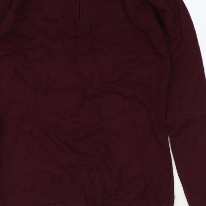 Coast Womens Purple Round Neck Polyamide Pullover Jumper Size 6