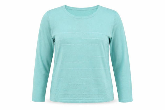 Classics Womens Green Round Neck Acrylic Pullover Jumper Size M