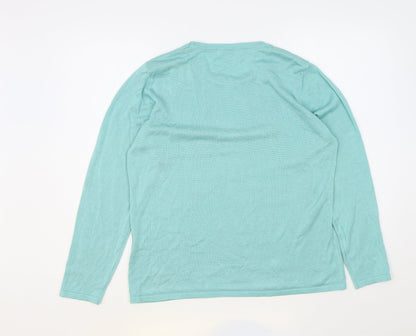 Womens UK Size M Classic Green Pullover Jumper