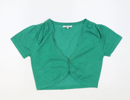 Womens UK Size M Klass Collection Green Cardigan Jumper