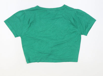 Womens UK Size M Klass Collection Green Cardigan Jumper