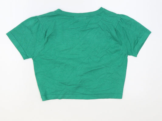 Womens UK Size M Klass Collection Green Cardigan Jumper