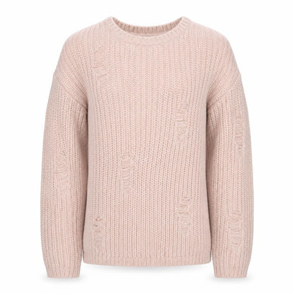 Primark Girls Pink Round Neck Acrylic Pullover Jumper Size 10-11 Years Pullover - Cold Shoulder