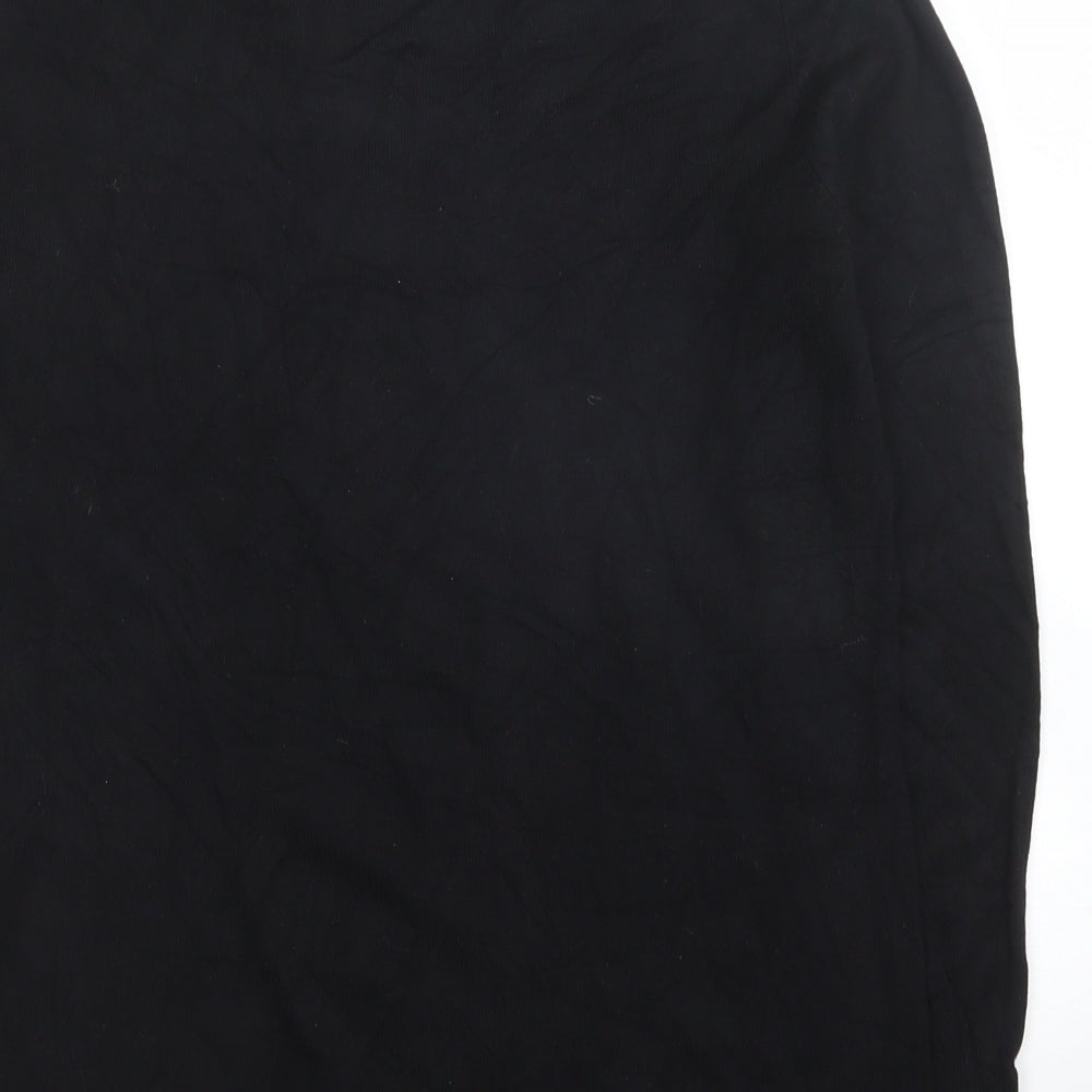 Womens UK Size 12 M&Co Black Jersey Blouse