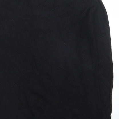 Womens UK Size 12 M&Co Black Jersey Blouse