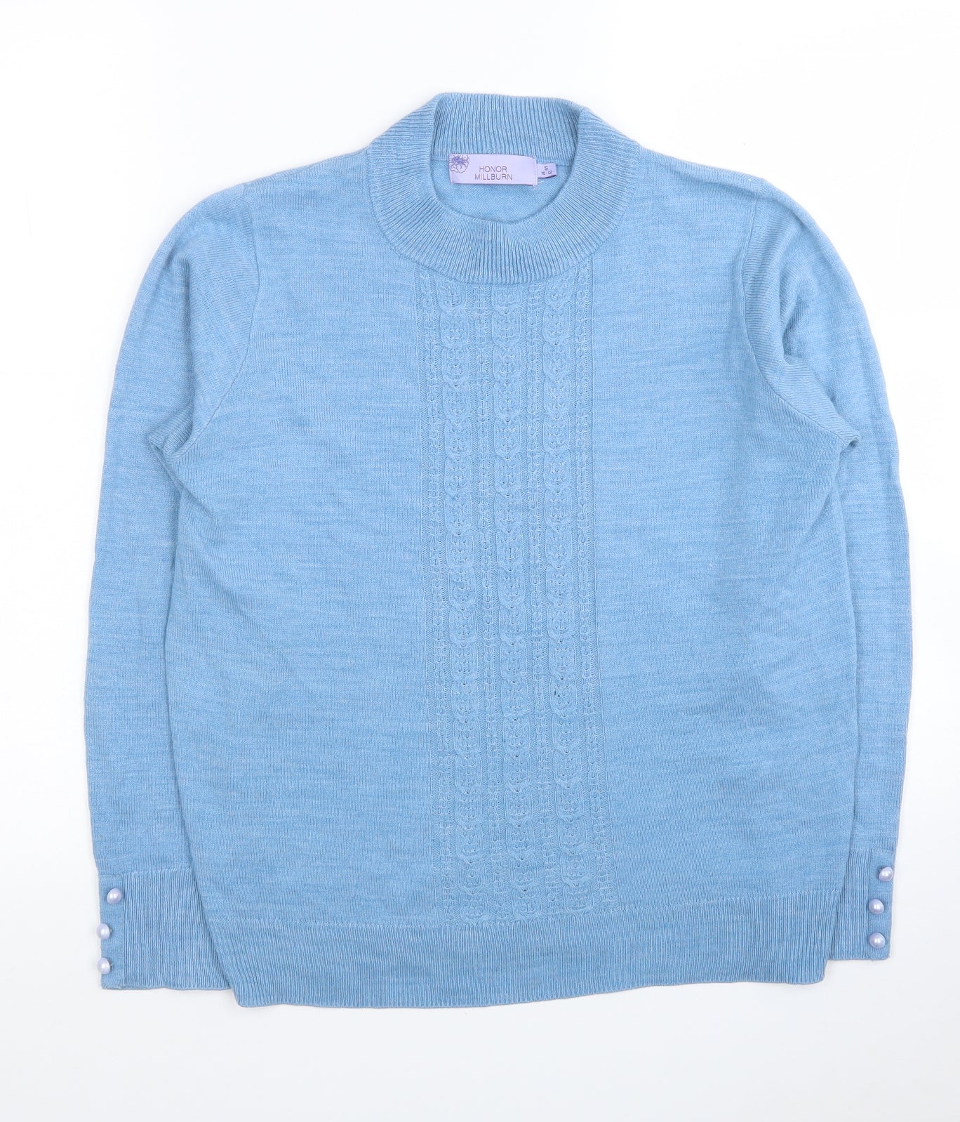 Womens UK Size S EWM Blue Pullover Jumper