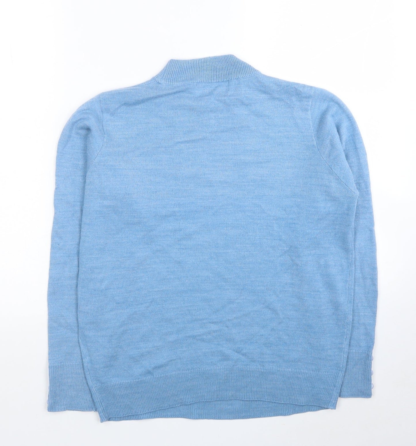 Womens UK Size S EWM Blue Pullover Jumper