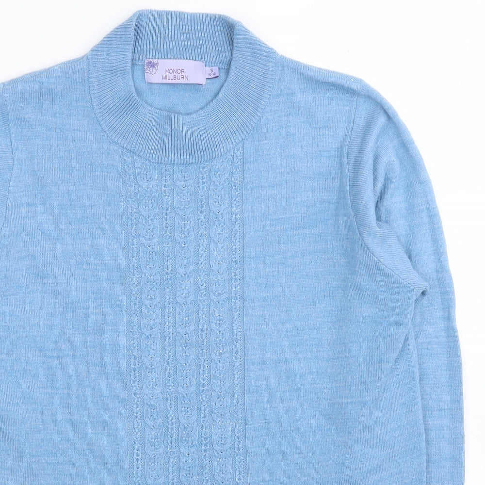Womens UK Size S EWM Blue Pullover Jumper