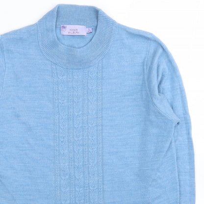 Womens UK Size S EWM Blue Pullover Jumper