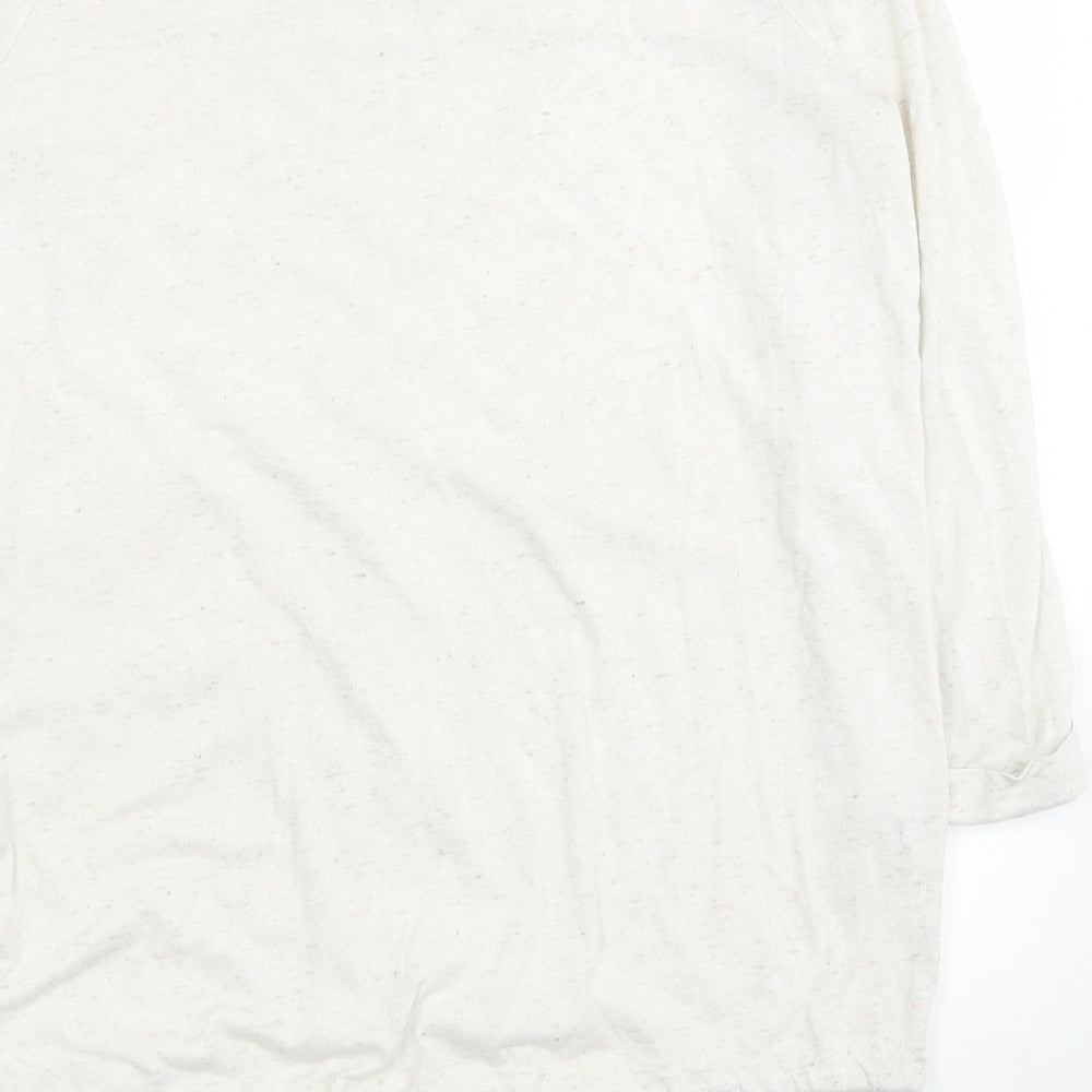 Womens UK Size 10 NEXT Ivory Jersey T-Shirt