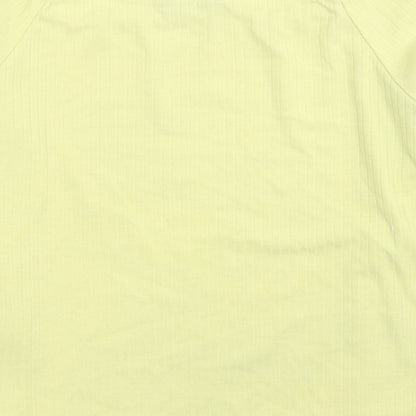 Womens UK Size 10 Selected Yellow Cropped Blouse