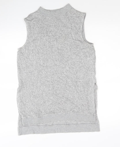 Womens UK Size 8 River Island Grey Tunic Jumper