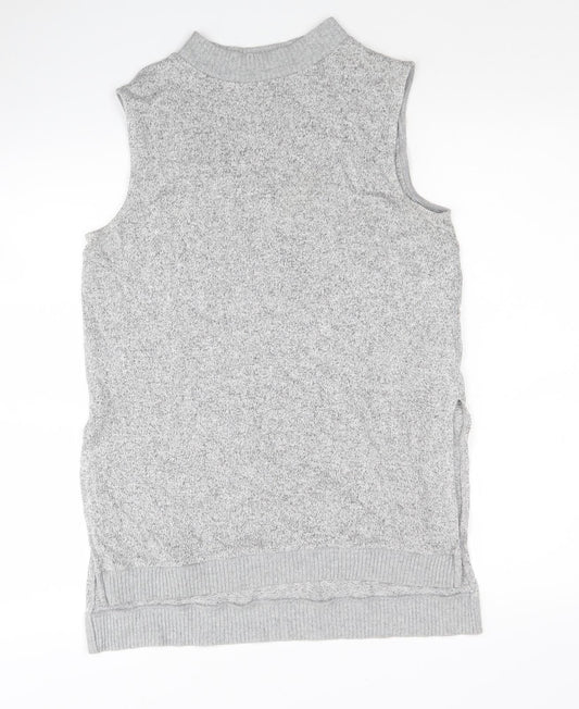 Womens UK Size 8 River Island Grey Tunic Jumper