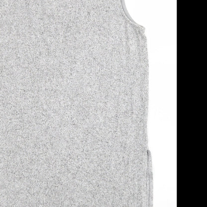 Womens UK Size 8 River Island Grey Tunic Jumper