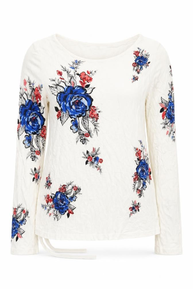Womens UK Size 10 Per Una White Jersey Blouse