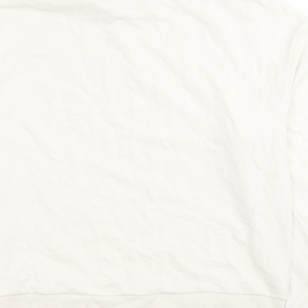 H&M Womens White Polyester Pullover Sweatshirt Size XS Pullover - Love your planet
