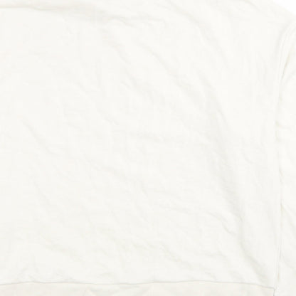 H&M Womens White Polyester Pullover Sweatshirt Size XS Pullover - Love your planet