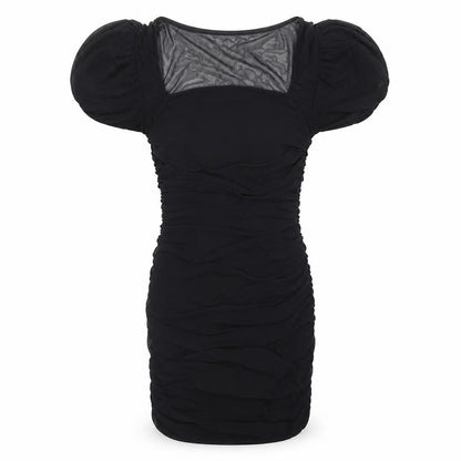 Missguided Womens Black Polyester Mini Size 10 Square Neck Pullover