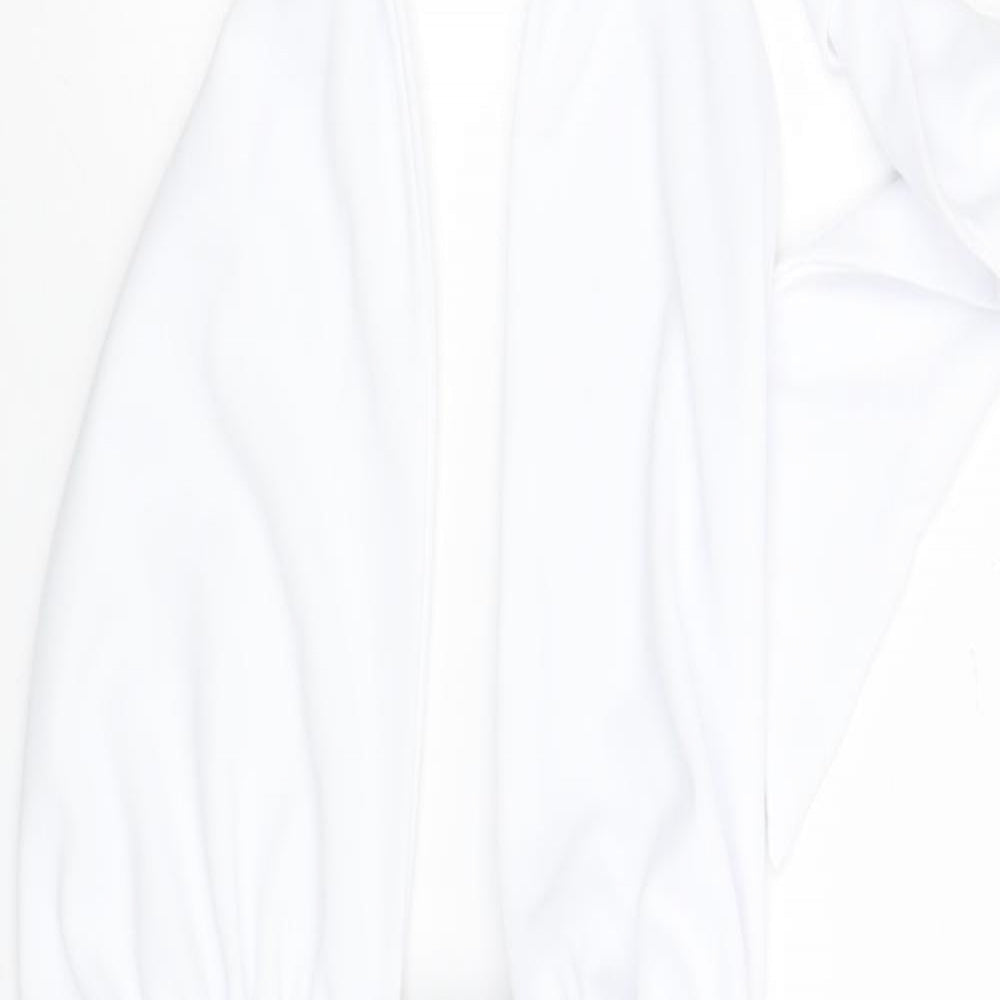 Zara Womens White Polyester Mini Size XS Halter Zip