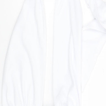 Zara Womens White Polyester Mini Size XS Halter Zip