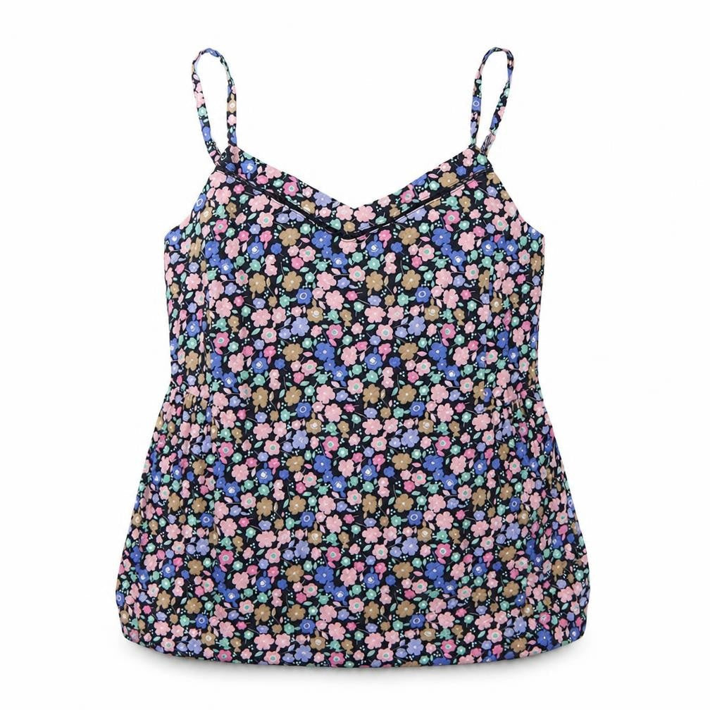 Marks and Spencer Womens Multicoloured Floral Viscose Mini Size 6 V-Neck Pullover