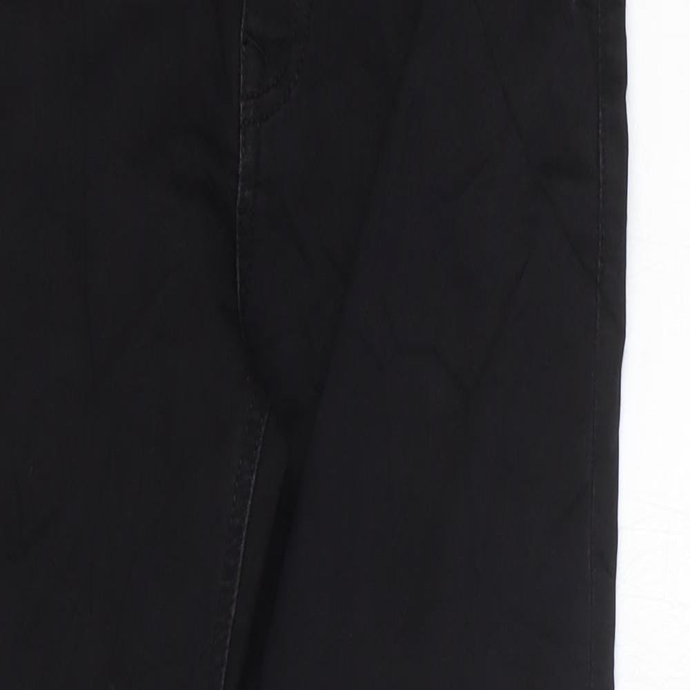 Marks and Spencer Girls Black Cotton Skinny Jeans Size 10-11 Years Regular Zip