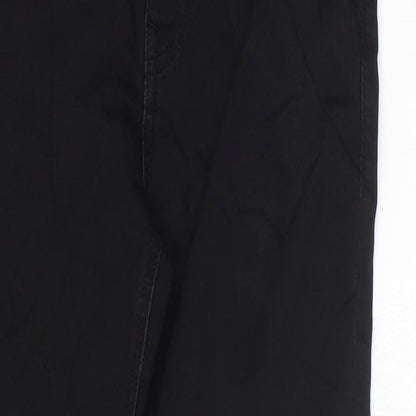 Marks and Spencer Girls Black Cotton Skinny Jeans Size 10-11 Years Regular Zip