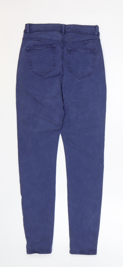 Womens UK Size 8 Marks and Spencer Regular Fit Skinny Blue Jeans