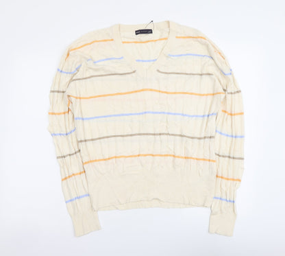 Womens UK Size L Marks and Spencer Beige Pullover Jumper