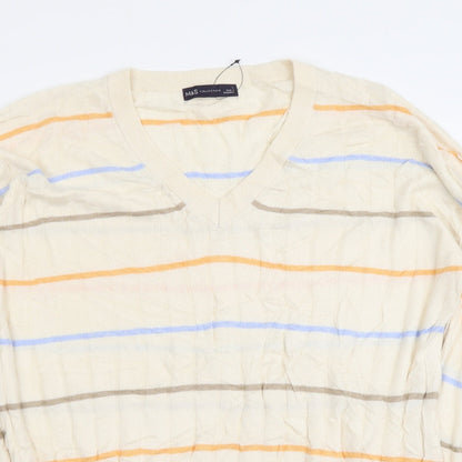 Womens UK Size L Marks and Spencer Beige Pullover Jumper