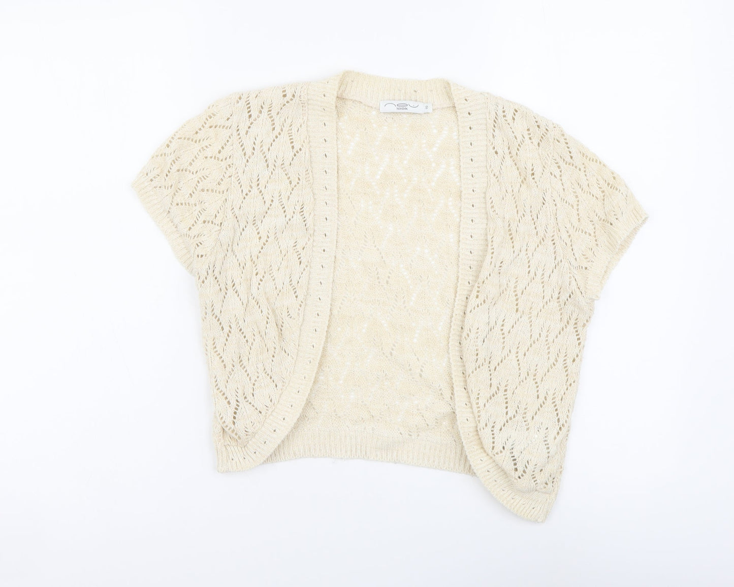 Womens UK Size 10 New Look Beige Shrug Jumper