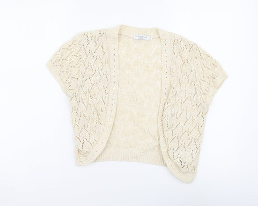 Womens UK Size 10 New Look Beige Shrug Jumper