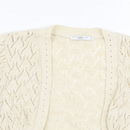 Womens UK Size 10 New Look Beige Shrug Jumper